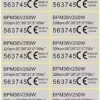 10pcs Mid Drive Motor Sticker 36V 250W Motor Waterproof Sticker Decal 4.5x2.3cm Motor CE Label Tags Compatible with BAFANG BBS01 BBS01B BBS02 BBS02B BBSHD