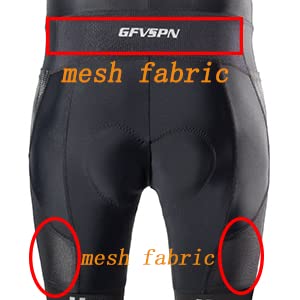 Mesh Fabric Men's Bicycle Shorts