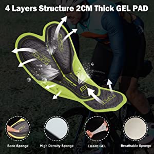 Cycling Bib Shorts gel pad