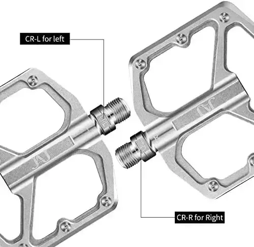 MTB Bicycle Pedals BMX Mountain Bike Metal Pedals Foot Platform Biking Non-Slip 9/16″ Sealed Bearing Light-weight Ultralight Aluminum Alloy Electroplating Bicycle Components