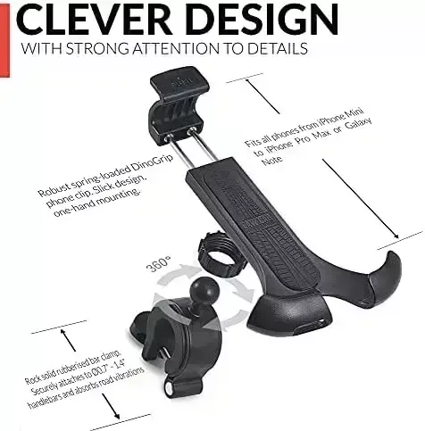 New 2022 Bicycle & Motorbike Cellphone Mount – The Most Secure One particular-Handed Bike Mobile phone Holder for Apple iphone, Samsung or Any Smartphone. Anxiety-Resistant and Extremely Adjustable. +100 to Safeness & Convenience