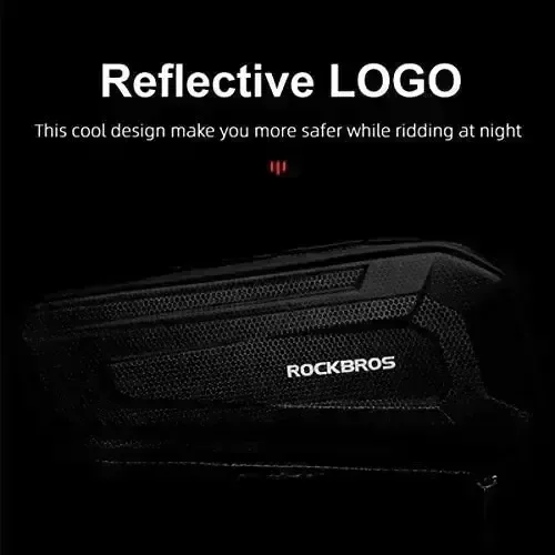 ROCKBROS Bicycle Frame Bag Bicycle Storage Triangle Bag Bicycle Less than Top Tube Saddle Bag H2o-Resistant EVA Cycling Bicycle Extras Pouch for Mountain Road Bike