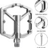 MTB Bicycle Pedals BMX Mountain Bike Metal Pedals Foot Platform Biking Non-Slip 9/16″ Sealed Bearing Light-weight Ultralight Aluminum Alloy Electroplating Bicycle Components