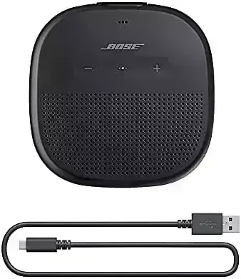 Bose SoundLink Micro Bluetooth Speaker: Compact Moveable Water-proof Speaker with Microphone, Black