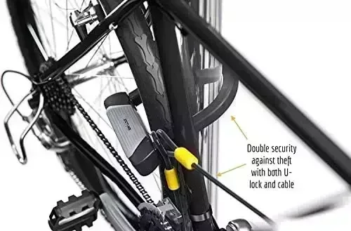 SIGTUNA Bike Locks – 16mm Heavy Duty U Lock with U-Lock Shackle and Bicycle Lock Mount Holder + 1200mm Steel Chain Cable Bike Lock