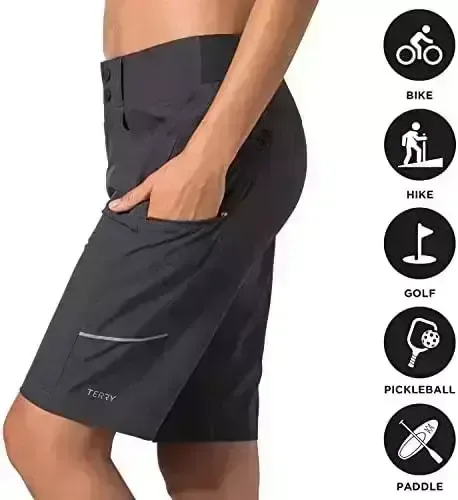 Terry Metro Short Lite – Womens Bicycling Short W/Removable Liner