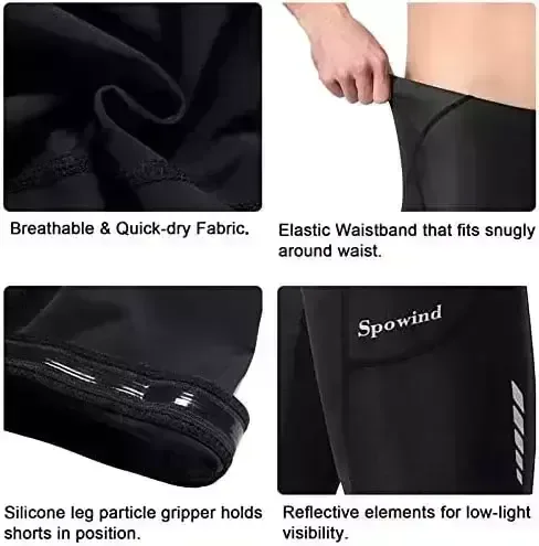 Men’s Biking Shorts Padded Biking Cycle Outfits Bike Using Trousers Bicycle Mountain Bike Don UPF 50+