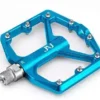 MTB Bicycle Pedals BMX Mountain Bike Metal Pedals Foot System Biking Non-Slip 9/16″ Sealed Bearing Lightweight Ultralight Aluminum Alloy Electroplating Bicycle Add-ons