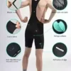 Santic Cycling Bib Shorts 4D Padded Breathable Bicycle Mountain Road Using Bike Bibs for Gentlemen