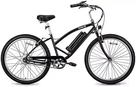 Hurley Electric-Bicycles Kickflip One Speed Beach Cruiser E-Bike