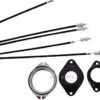 BMX Bike Gyro Brake Cables Entrance + Rear (Upper + Lessen) Spinner Rotor Established Kit