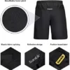 41nrS8bmHAL._AC_.jpg Santic Men’s Mountain Bicycle Shorts Bicycle Biking MTB Shorts Free-In shape Padded