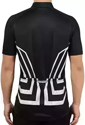 Tiekoun Men’s Cycling Jerseys Tops Biking Shirts Limited Sleeve Bicycle Clothes Entire Zipper Bicycle Jacket