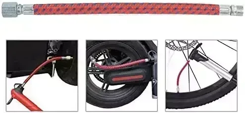 SolUptanisu Scooter Pump,Air Pump Inflator Extension Hose,Common Stability ycle Inflatable Mouth Hose Suitable with X mi Mijia M365 Electric Scooter