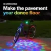 Brightz CruzinBrightz Disco Social gathering LED Bicycle Light-weight, Tri-Colored – Blinking Swirling Colour Styles – Bicycle Gentle for Driving at Night time – Mounts to Handlebar or Bike Body – Fun Bike Accessories