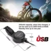 SLFJOSN Super Electric powered Bicycle Horn，Adjustable 80-130dB Bicycle Electric powered Bell ,USB Rechargeable IPX6 Water-resistant Straightforward Put in Loud Bike Horn, Alarm Ring for Mountain/Street Bike/Scooters, Grownups &Young ones Use