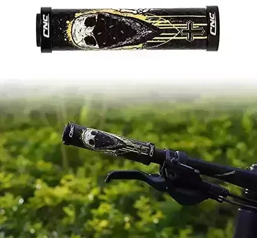 CNC Bike Handlebar Grips,MTB Silicone Grips, Gel Grips for Mountain Bicycle/BMX/Bicycle.