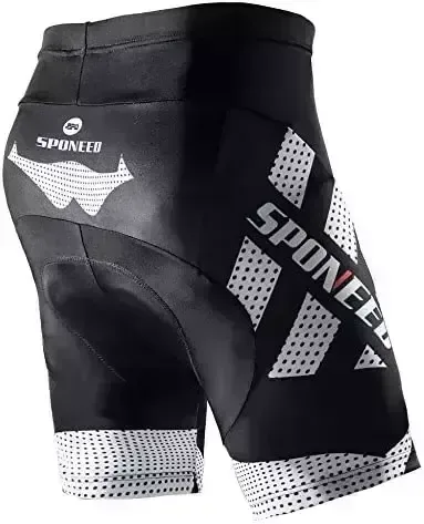 sponeed Men’s Cycling Shorts Padded Bicycle Using Trousers Bike Biking Apparel Cycle Dress in Tights