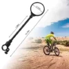 2 PCS Bike Mirror, Bicycle Add-ons for Grownup Bikes, Adjustable Rotatable Rear Perspective Glass Convex Rear Watch Mirror Equipment, Bicycle Mirrors Handlebars for Mtb, Outside, Cycling