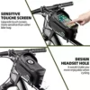 51TBOMZ8g1S._AC_.jpg ROCKBROS Bike Frame Bag Bicycle Phone Mount Bag Bicycle Phone Holder with Aspect Baggage Bike Top Tube Bag for Biking Mountain Highway Bicycle Pouch Equipment Storage Bag