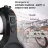SLFJOSN Super Electric powered Bicycle Horn，Adjustable 80-130dB Bicycle Electric powered Bell ,USB Rechargeable IPX6 Water-resistant Straightforward Put in Loud Bike Horn, Alarm Ring for Mountain/Street Bike/Scooters, Grownups &Young ones Use