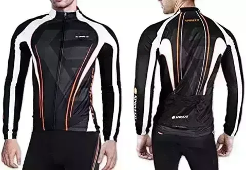 sponeed Men’s Bicycle Jersey Comprehensive Sleeve Padded Bicycle Trousers Compression Cycle Apparel