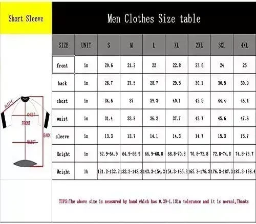 EMONDER Men’s Breathable Speedy Dry Basic Shirts Cycling Small Sleeve Jersey