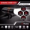 51lERa8L4vL._AC_.jpg 1200 Lumen Bicycle Lights for Evening Riding, USB Rechargeable 6 Modes Bike Headlight Set Bicycle Lights Entrance and Rear IP65 Led Bike Light-weight Waterproof Bicycle Add-ons for Biking Highway Mountain