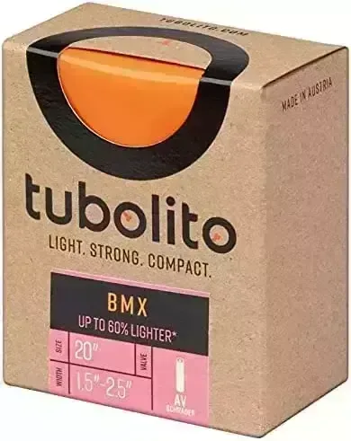 Tubolito Unisex’s Tubo BMX Bicycle Interior Tube, Orange, 20 x 1.8-2.5
