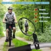 5 Pcs Bicycle Mirror 360 Diploma Rotatable Handlebar Mirror Wide Angle Bicycle Mirror Rear See Mirror Convex Mirror, USB Rechargeable Bicycle Mild Front Headlight and Rear LED Bicycle Mild Bike Bell