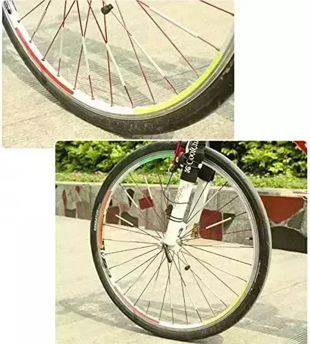 GOOTRADES Bicycle Wheel Rim Spoke Bike Mount Tube Warning Mild Strip Reflector (Pack of 24)