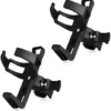 Accmor 2 Pack Bike Water Bottle Holder No Screws, Universal Accmor 2 Pack Bike Water Bottle Holder No Screws, Universal Bike Cup Holder, 360 Degree Rotating Bike Water Bottle Cage, Water Bottle Holder for Bike Stroller Walker