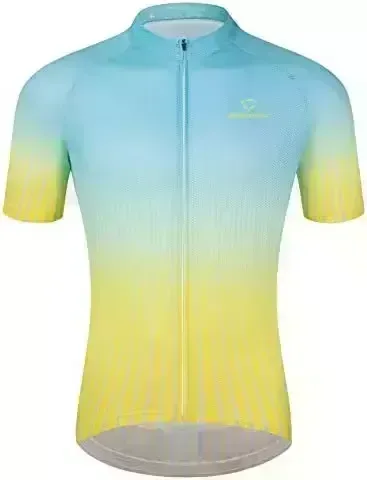 LEADER CYCLING Men's Cycling Jerseys Quick Dry Biking Shirt Summer Short Sleeve