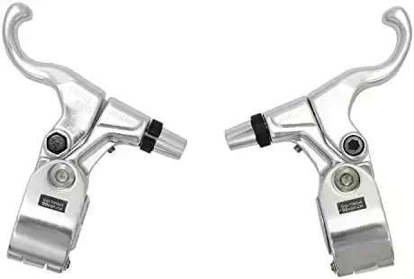 DIA-COMPE TECH99DS "Gold Finger" Brake Lever Set for Fixie & BMX , Silver , DP2524