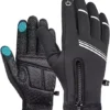 HIKENTURE Winter season Cycling Gloves for Guys and Gals - HIKENTURE Winter Cycling Gloves for Men and Women - Thermal Full Finger Bike Gloves - Touch Screen Windproof Warm Non-Slip Road Mountain Bicycle Gloves for Running,Driving,Hiking,and Skiing