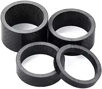 Headset Spacer Stem 5/10/15/20MM Kit Fiber 1/8inch Set Washer MTB Carbon Bike Bike Accessories Townie Electric Bike