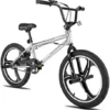 Hiland 20 Inch Youngsters BMX Freestyle Bike for Boys Ladies, Hiland 20 Inch Kids BMX Freestyle Bike for Boys Girls, Ages 7 and Above, 360 Degree Rotor Freestyle 4 Pegs Single Speed BMX Bicycle, 3-Spoke, 5-Spoke, Multiple Colors