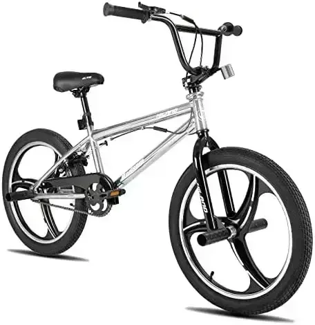 Hiland 20 Inch Kids BMX Freestyle Bike for Boys Girls, Ages 7 and Above, 360 Degree Rotor Freestyle 4 Pegs Single Speed BMX Bicycle, 3-Spoke, 5-Spoke, Multiple Colors