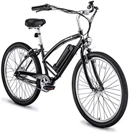 Hurley Electric-Bicycles Kickflip Single Speed Beach Cruiser E-Bike