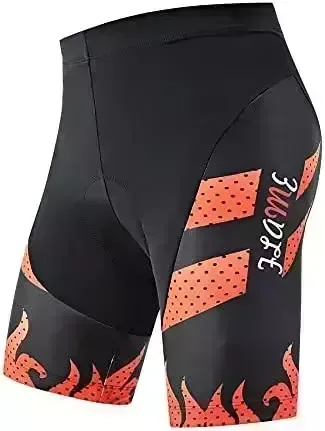 OKBA Men's Cycling Shorts Breathable & Absorbent Padded Bicycle Riding Pants Bike Biking Clothes Cycle Wear Tights