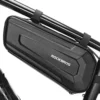 ROCKBROS Bicycle Frame Bag Bicycle Storage Triangle Bag Bicycle Less ROCKBROS Bike Frame Bag Bike Storage Triangle Bag Bicycle Under Top Tube Saddle Bag Water-Resistant EVA Cycling Bike Accessories Pouch for Mountain Road Bike