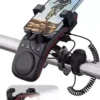 Weduda Bike Telephone Holder, Transportable Bluetooth Speaker with Microphone, LED Weduda Bike Phone Holder, Portable Bluetooth Speaker with Microphone, LED Light and External Bicycle Bell, 5000mAh Power Bank, Multifunctional Bike Accessories for Adult Road & Mountain Cycling