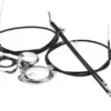 Whole Package BMX Gyro Brake Cables Entrance Rear (Higher + Full Kit BMX Gyro Brake Cables Front Rear (Upper + Lower) With Spinner Rotor