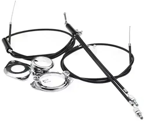 Full Kit BMX Gyro Brake Cables Front Rear (Upper + Lower) With Spinner Rotor