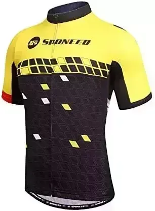 sponeed Men's Bicycling Jersey Bike Cloth Cycling Shirts Tops Breathable Jacket
