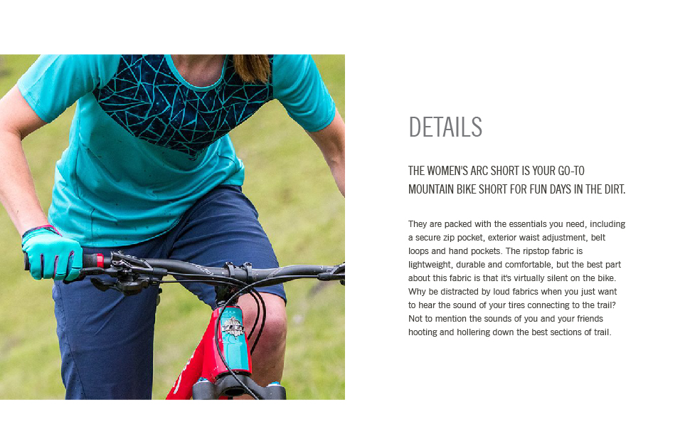 giro apparel arc Short womens bike details