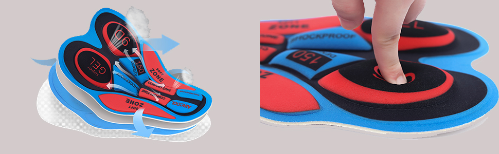 9D Gel Padded