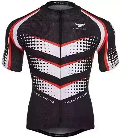 Men’s Biking Jersey Set – Reflective Brief-Dry Biking Shirt and 3D Padded Biking Bicycle Shorts