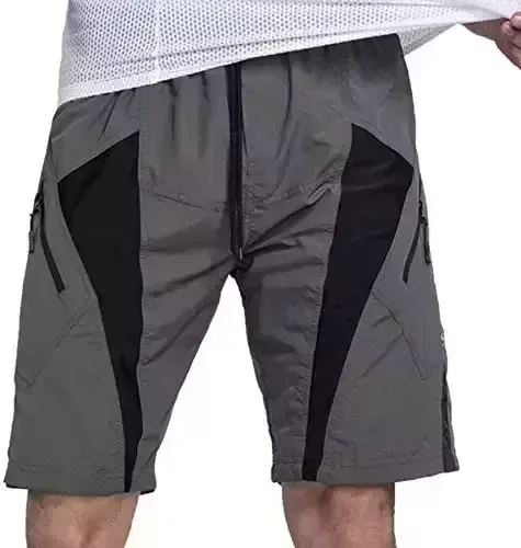 Santic Men’s Mountain Bicycle Shorts Bicycle Biking MTB Shorts Free-Match Padded