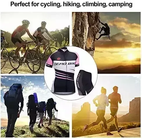 ZEROBIKE® Women’s Shorter Sleeve Cycling Jersey Jacket Biking Shirt Quick Dry Breathable Mountain Apparel Bike Major